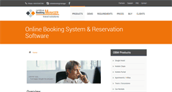 Desktop Screenshot of onlinebookingmanager.com